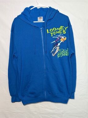 Warner Bros. Bright Blue Looney Tunes Zipper Hoodie